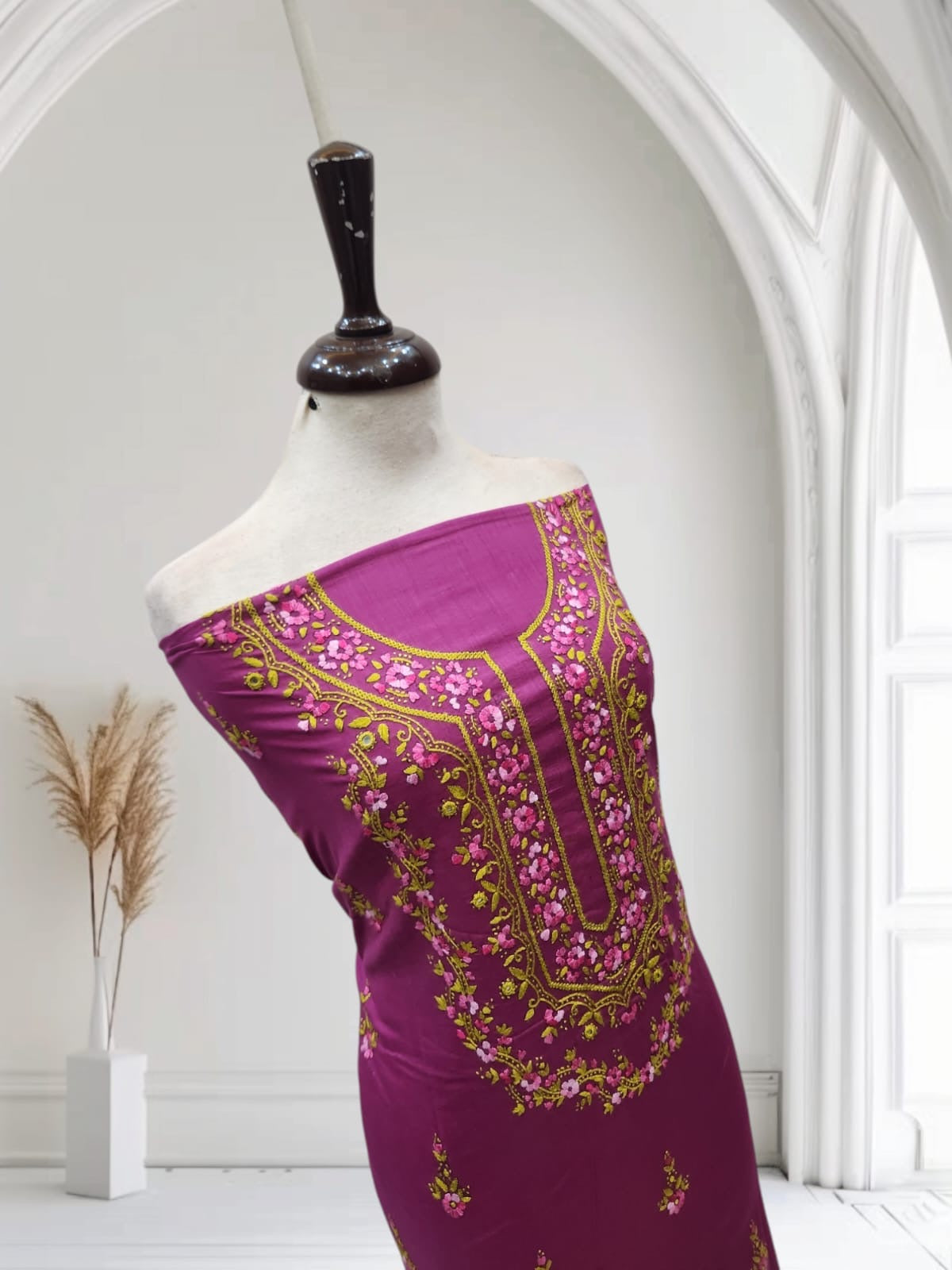 Bambino hand embroidered lawn shirt
