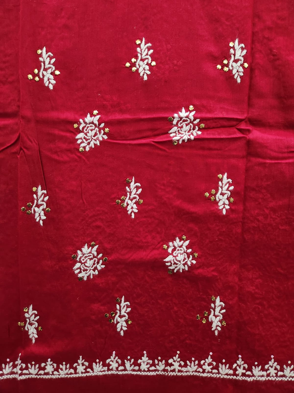 Chikankari mukesh lawn shirt