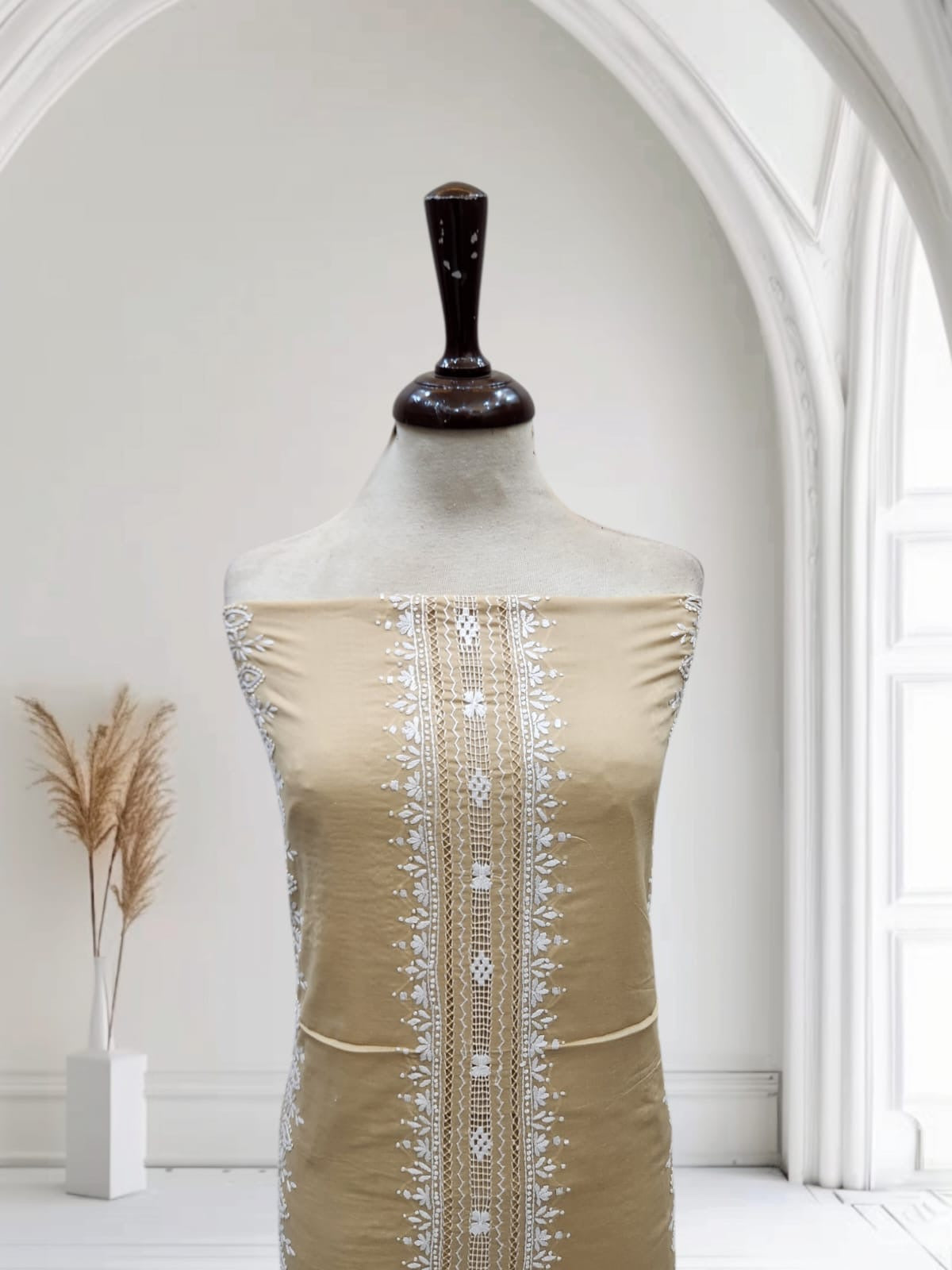 Tarkashi lawn hand Embroidered shirt