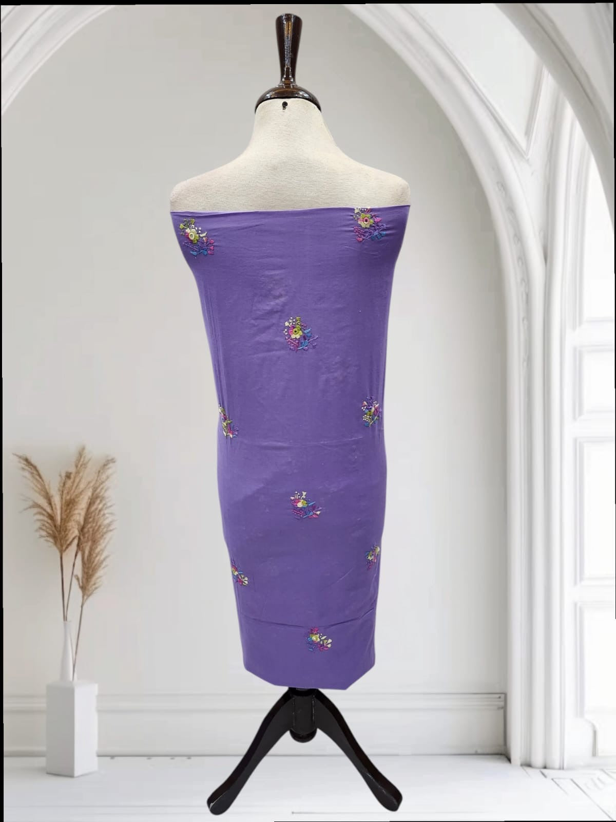 Fresh Lavender Tarkashi lawn Shirt