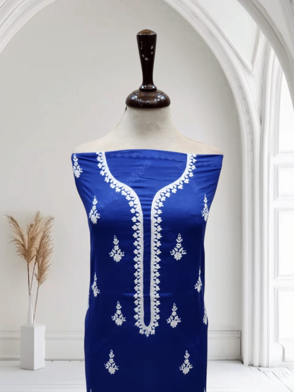 Lawn hand embroidered shirt