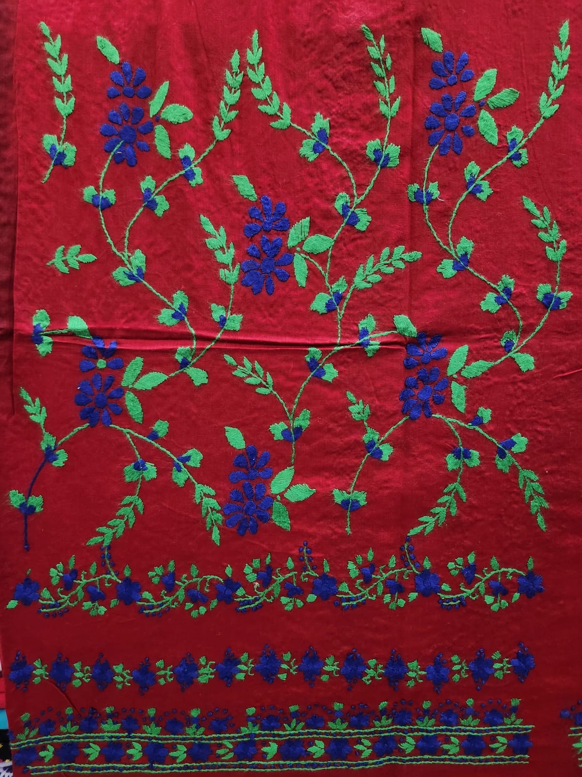 Heavy embroidered sleeves lawn hand embroidered shirt