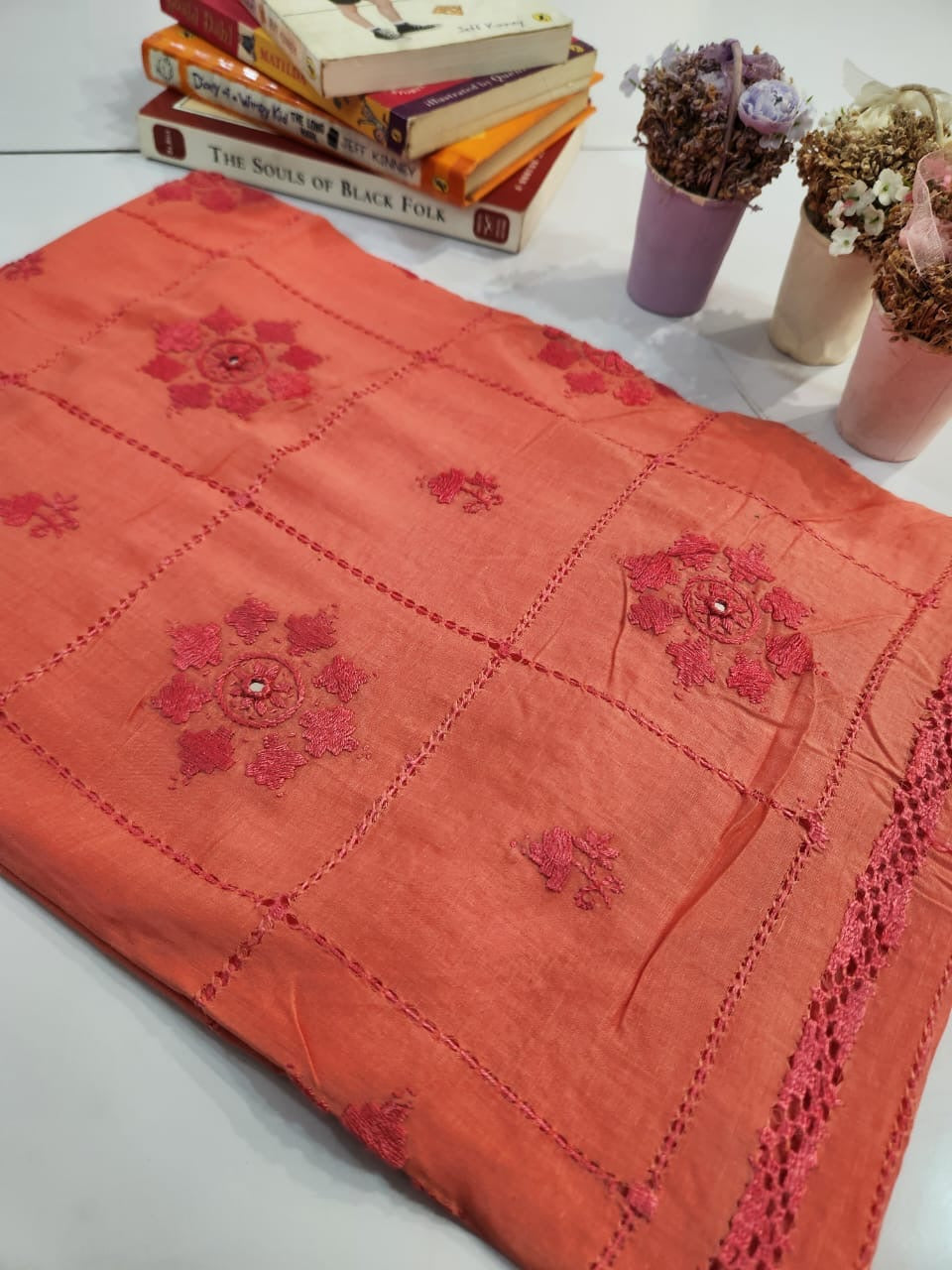 Tarkashi lawn hand embroidered shirt