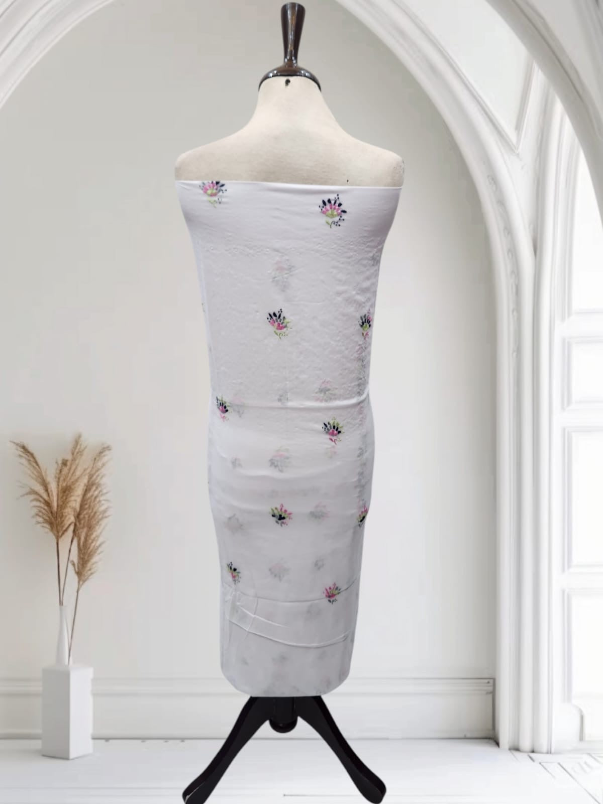 Lawn hand embroidered shirt