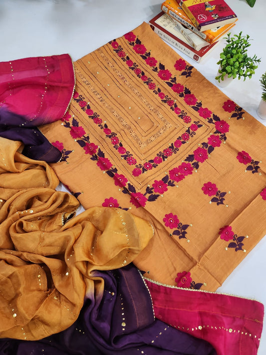 Premium Raw silk 3pc (advance payment)