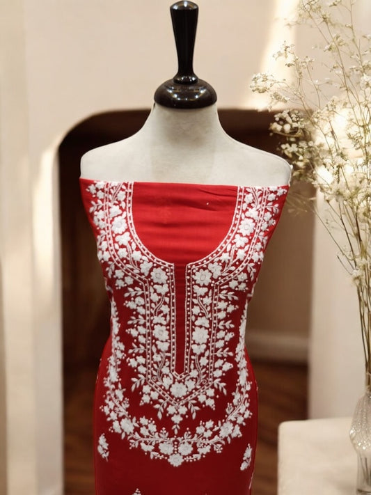 Sale wali lawn shirt Red Shade