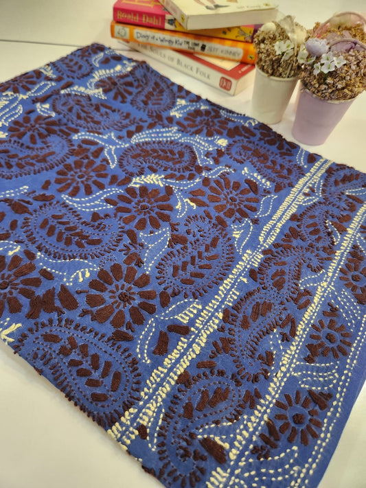 Lawn hand embroidered jaal shirt