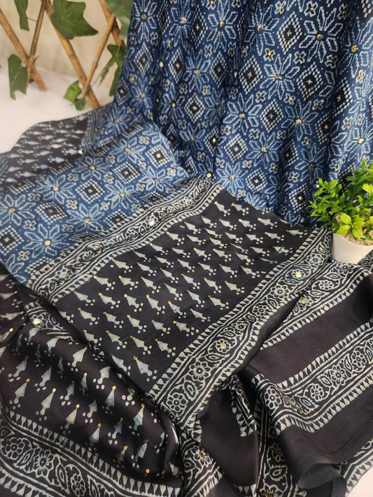 Premium Shahmooz Silk Shirt & Dupatta