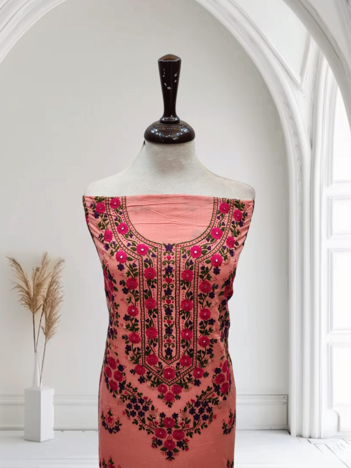 Most demanding lawn hand embroidered shirt