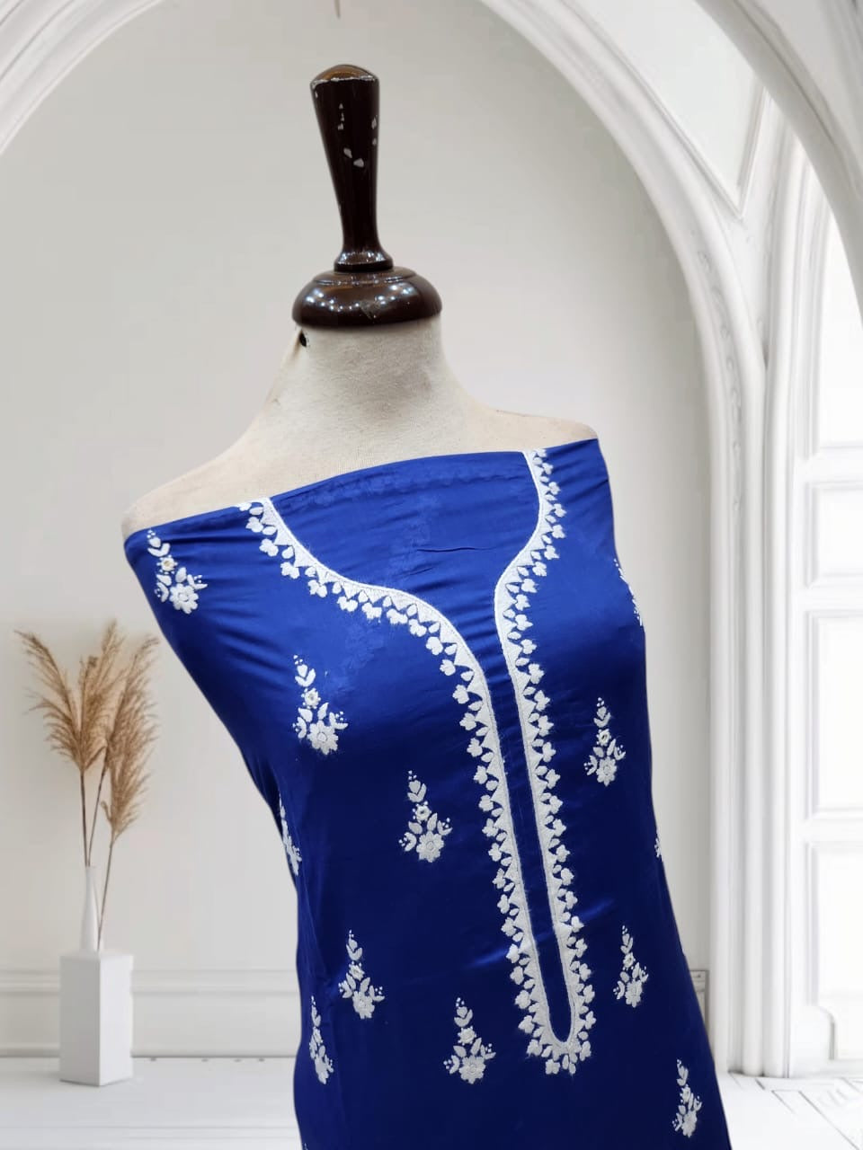 Lawn hand embroidered shirt
