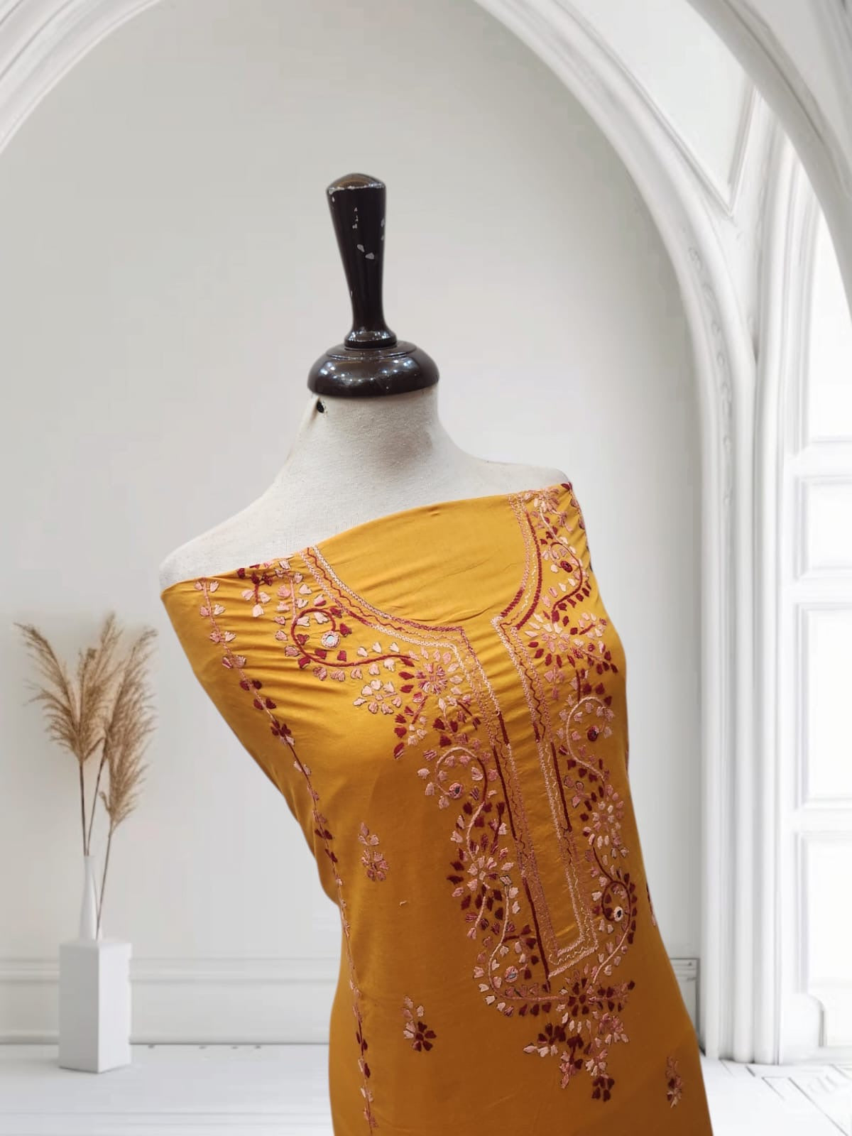 Patti style hand embroidered lawn shirt
