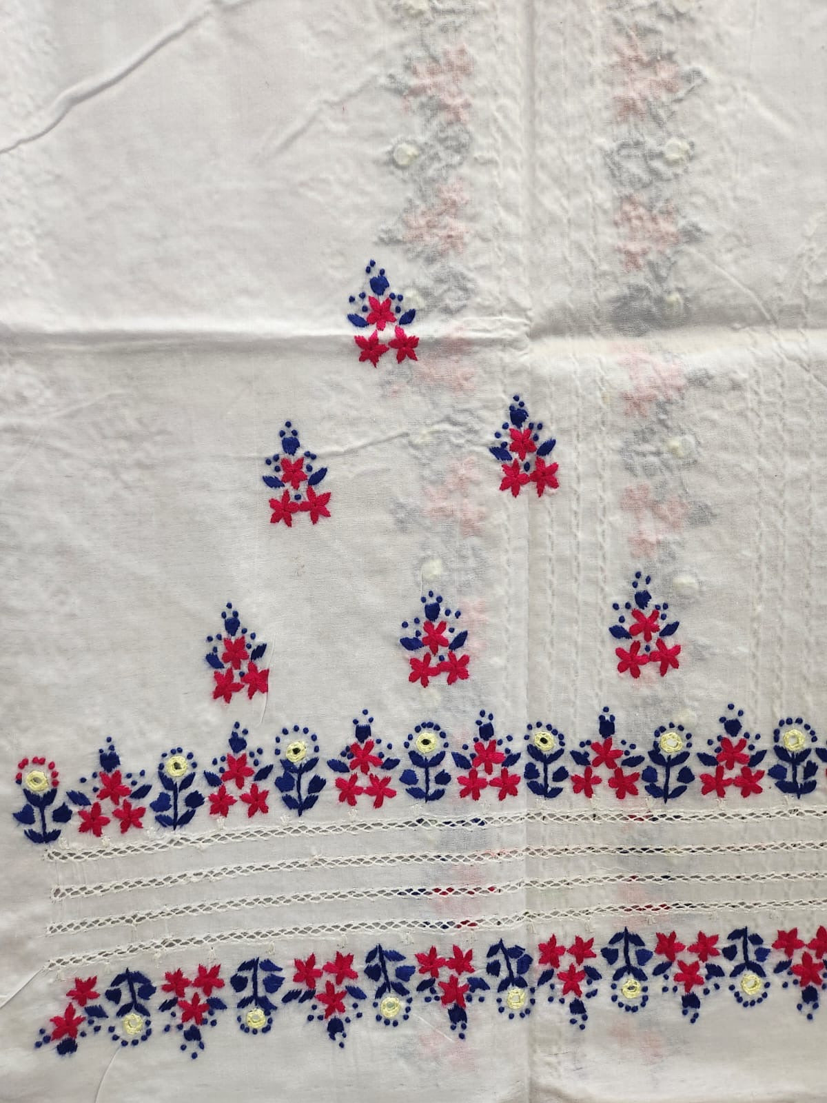 Tarkashi lawn hand embroidered shirt