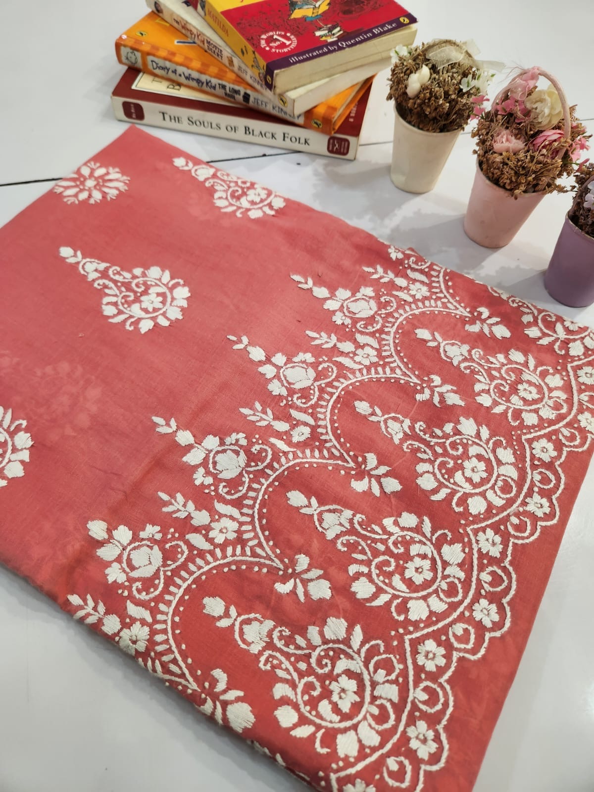 Generations base hand embroidered lawn shirt