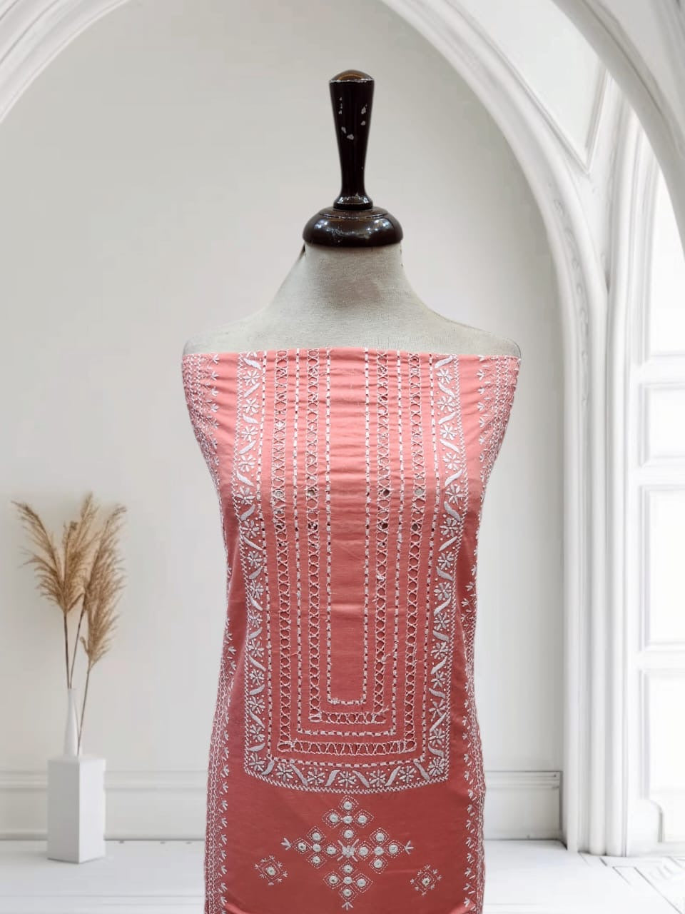 Tarkashi lawn hand embroidered shirt