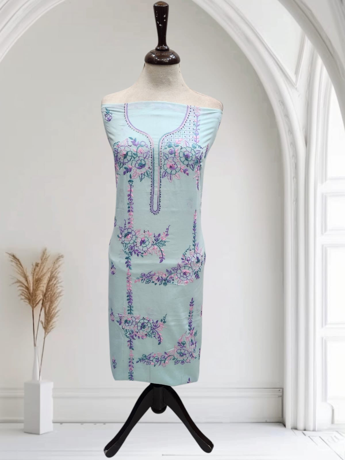 Premium collection lawn hand embroidered shirt