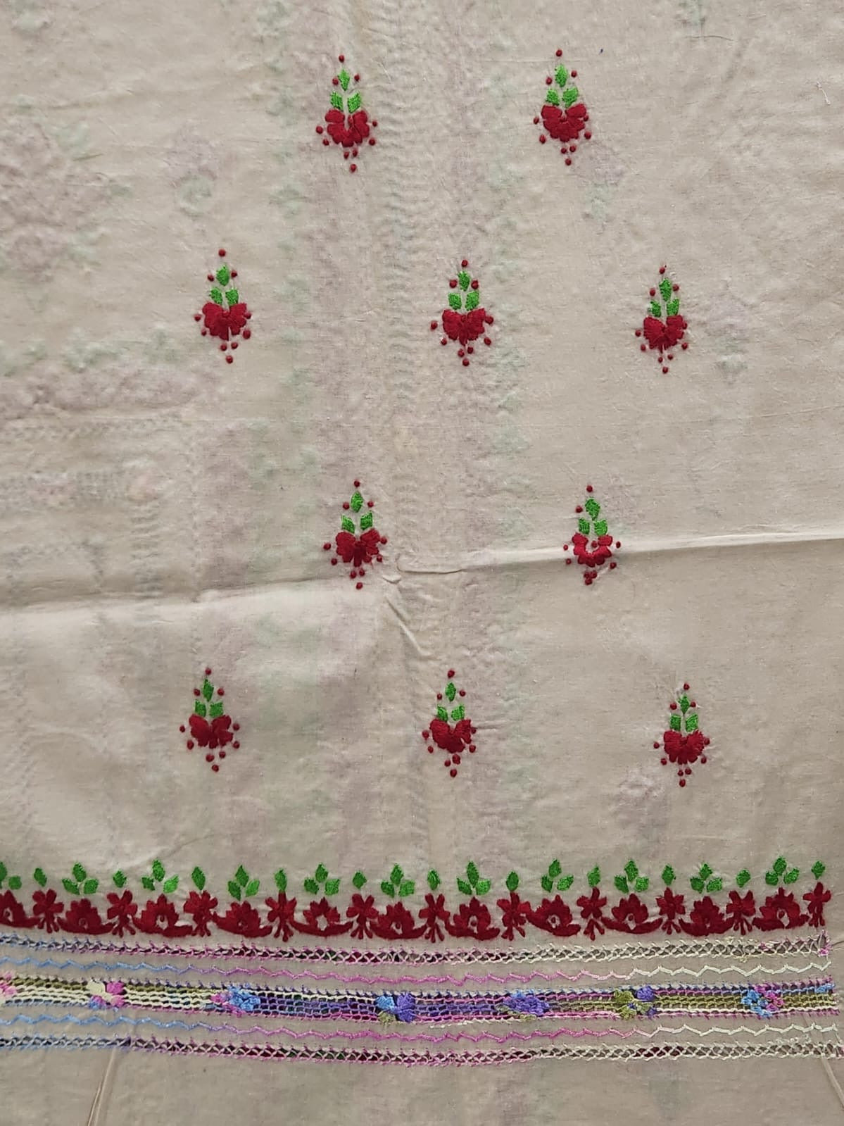 Tarkashi lawn hand embroidered shirt