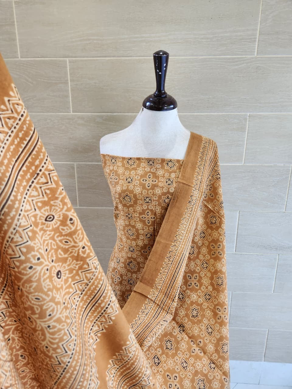 Lawn Natural Dyed Shirt and Dupatta