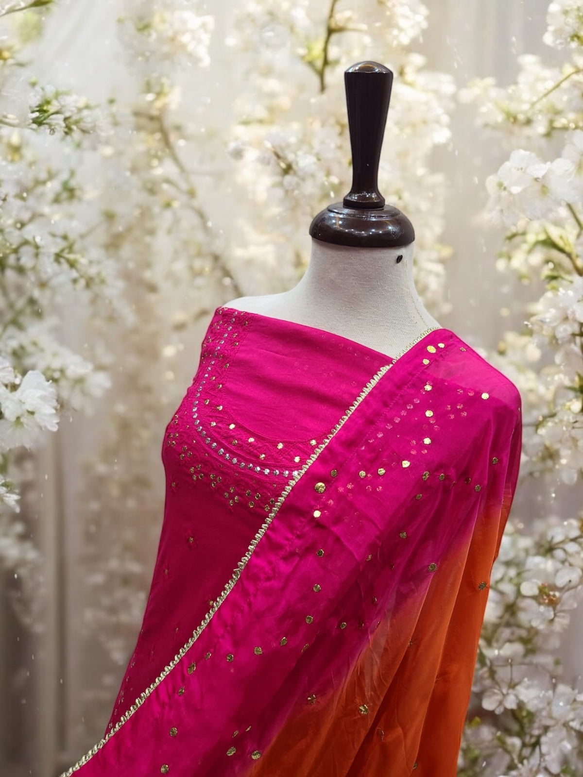 Eid Special Medium silk with Lawn 2pc