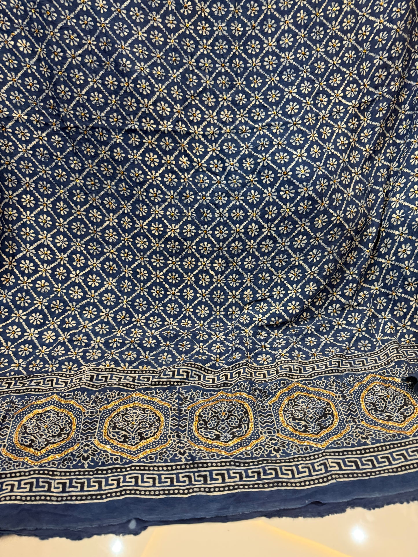 Raw silk shirt with dupatta