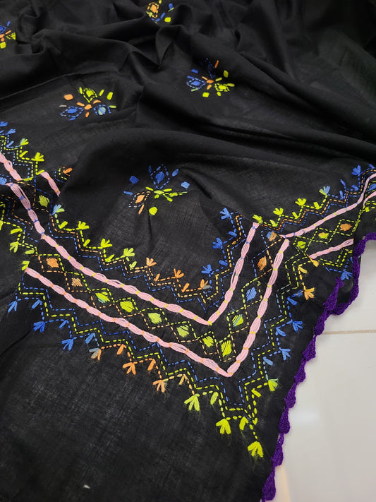 Pure Lawn hand Embroidered Chadar