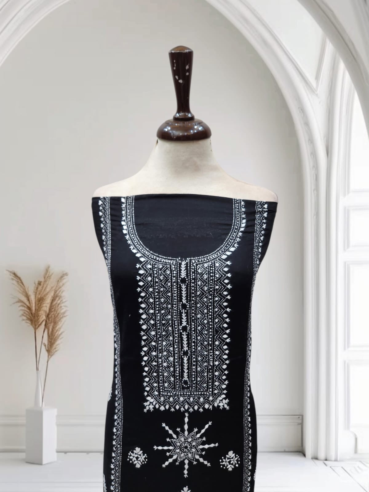 Kanthakari Lawn hand embroidered shirt