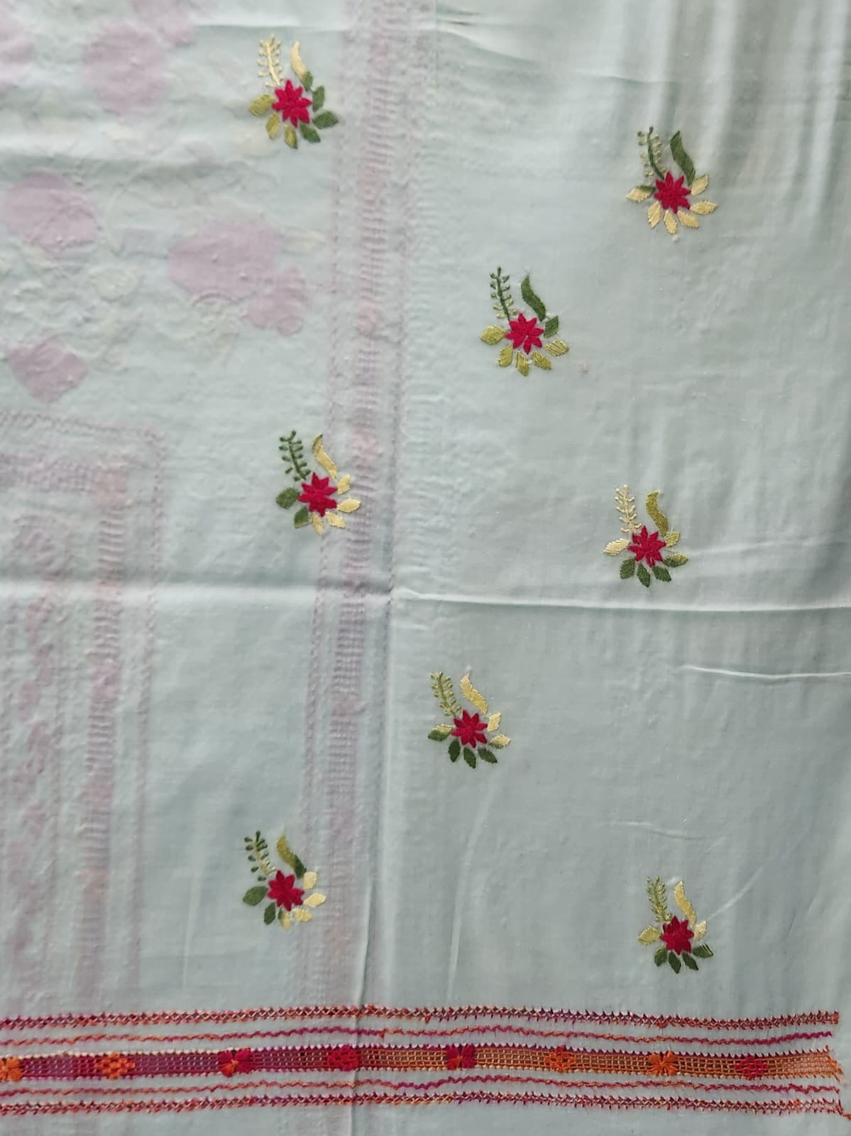 Tarkashi lawn hand embroidered shirt