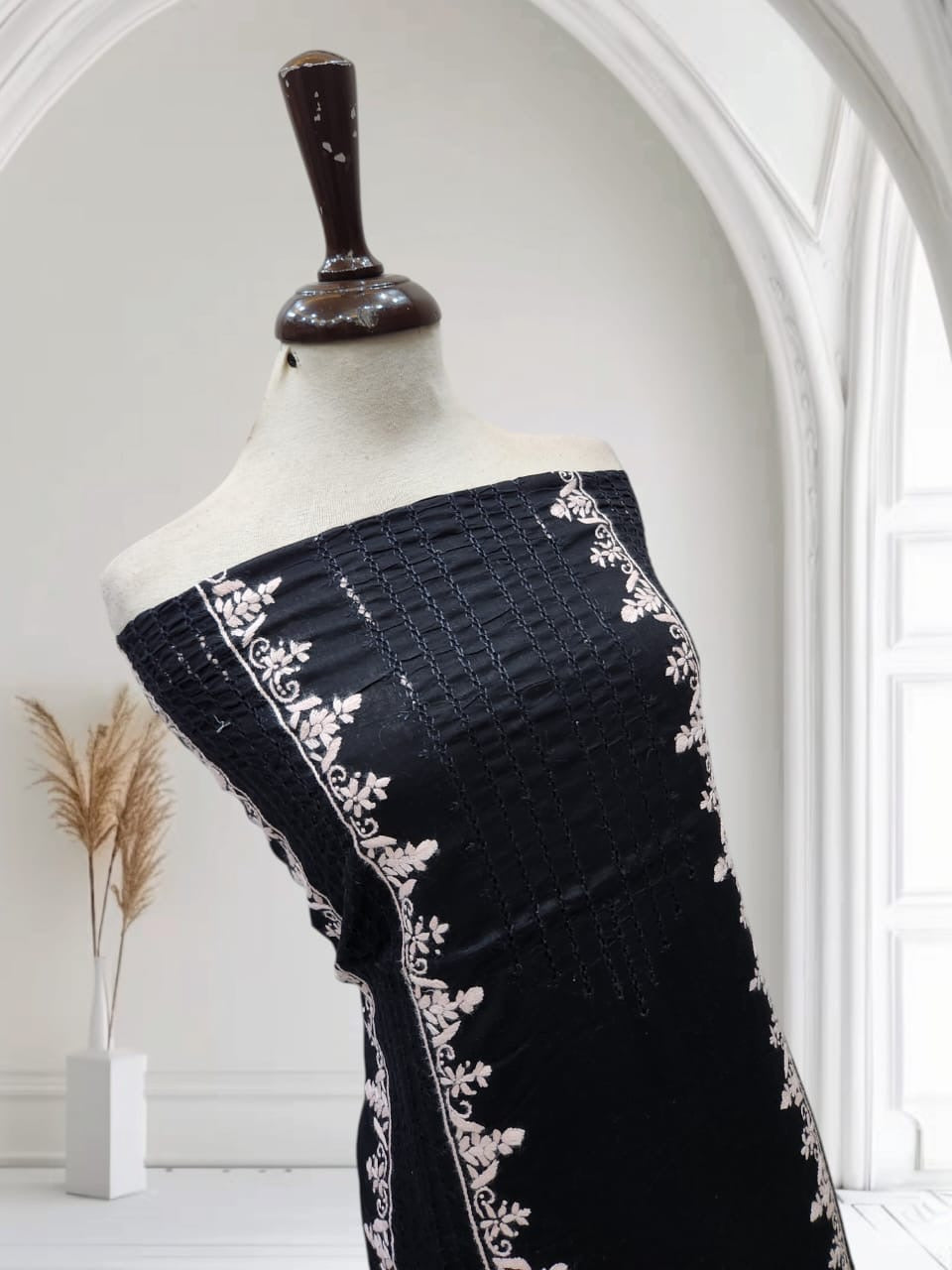 Tarkashi lawn hand embroidered shirt