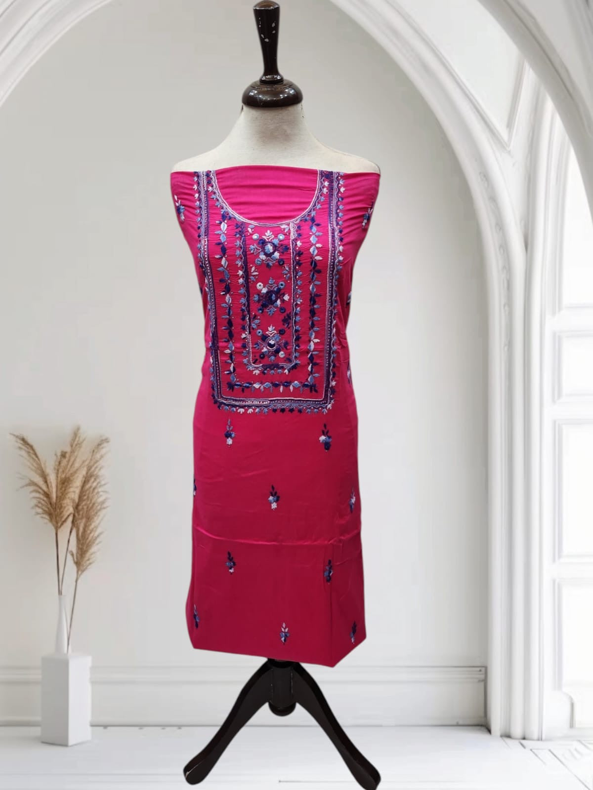 Lawn hand embroidered shirt