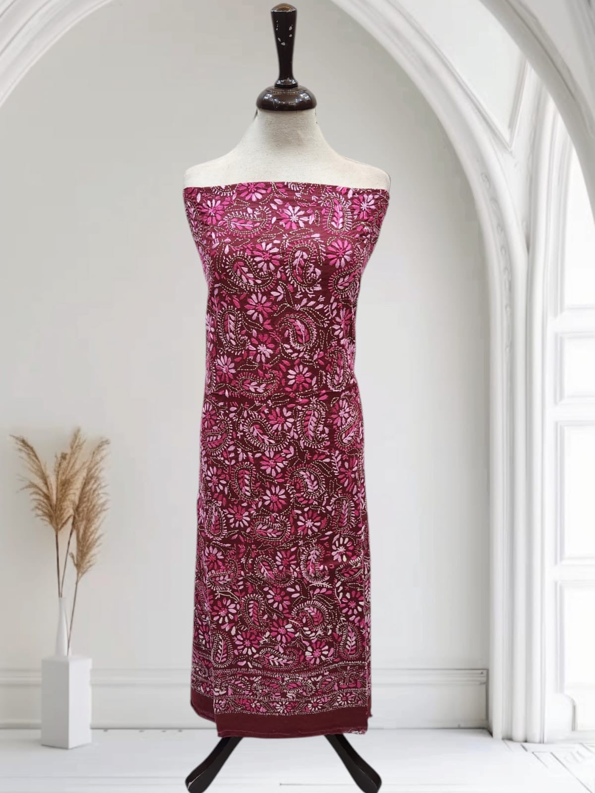 Lawn hand embroidered Jaal Shirt