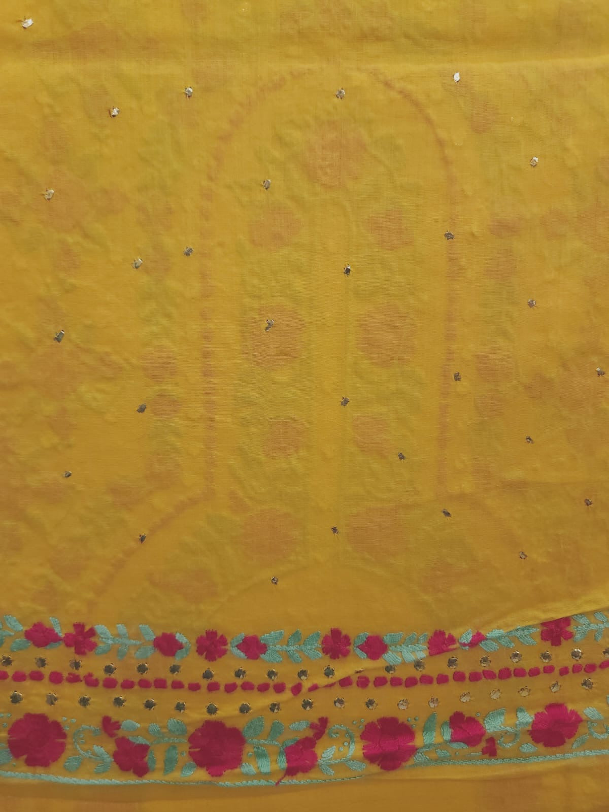 Exclusive Lawn mukesh hand embroidered shirt