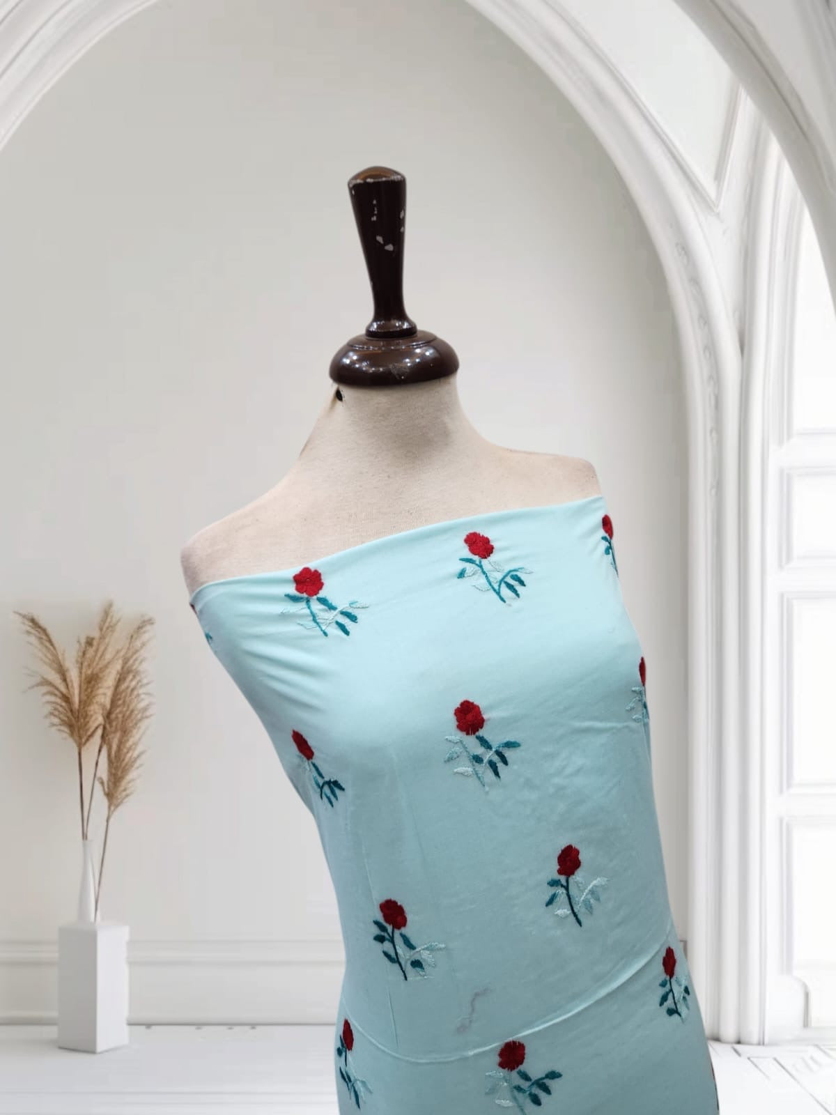 Stylish lawn hand embroidered shirt