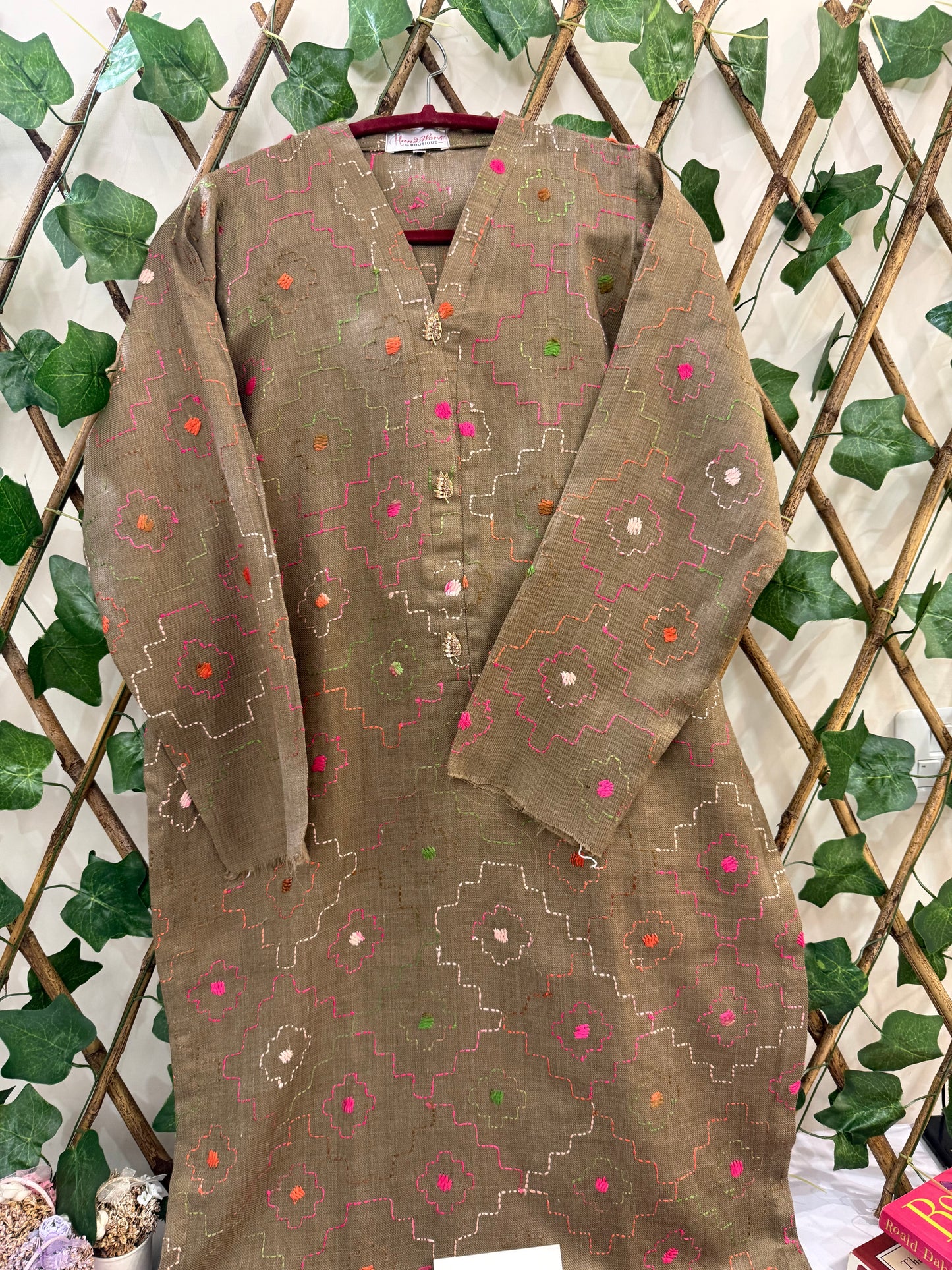 Pashmina kantha Kurta Size small