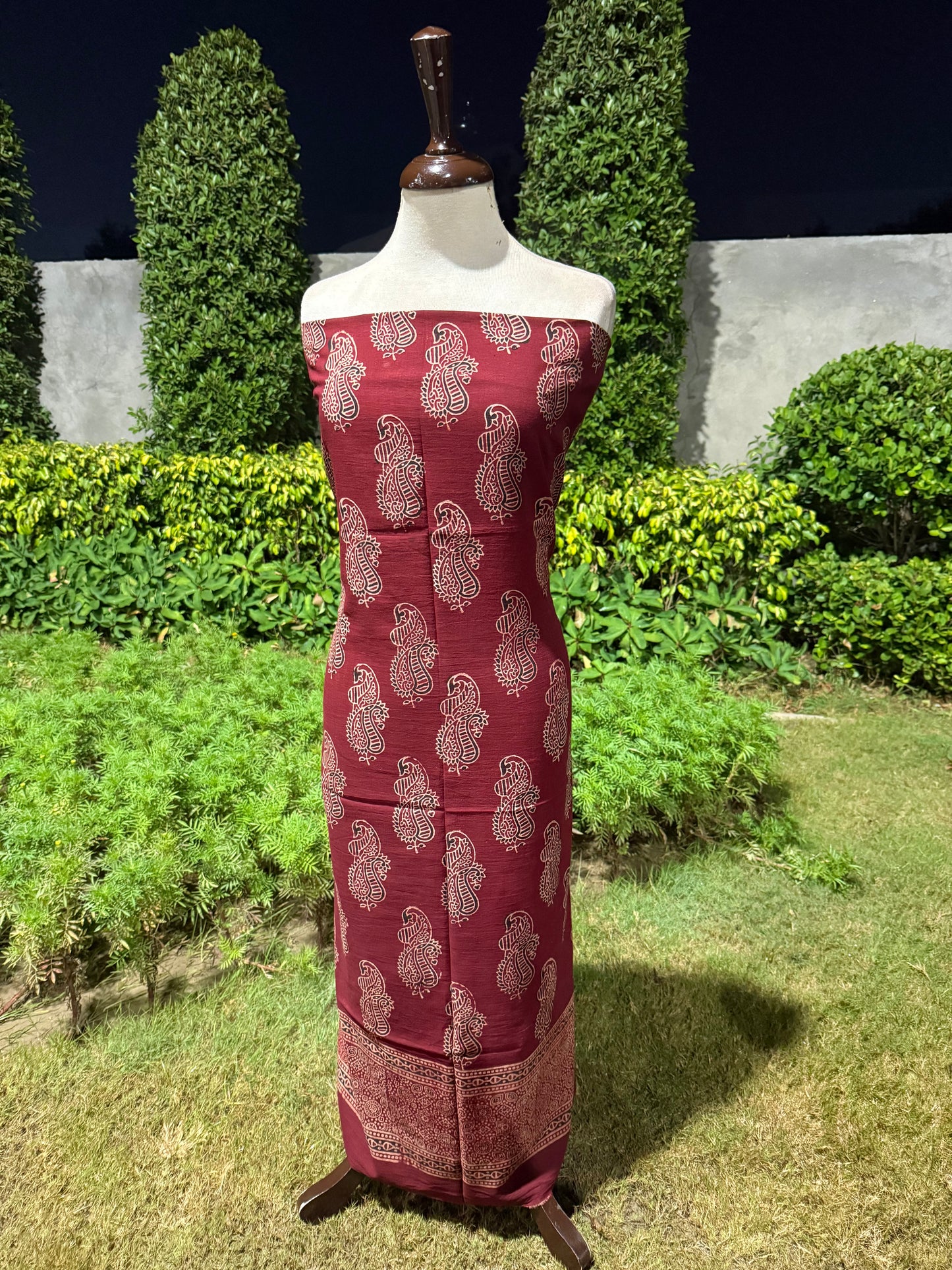 Lawn Natural dyed shirt and dupatta