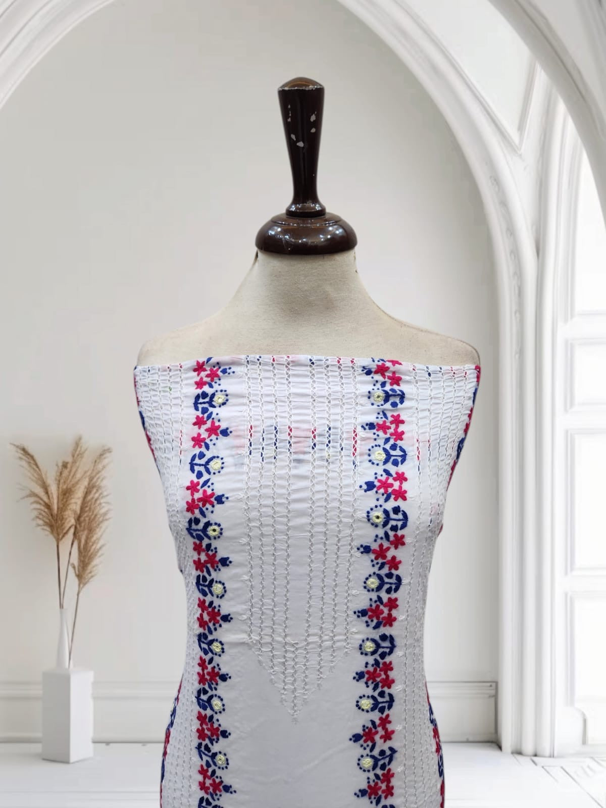 Tarkashi lawn hand embroidered shirt