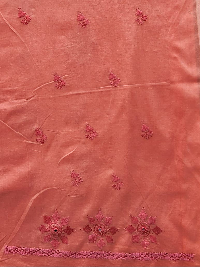 Tarkashi lawn hand embroidered shirt