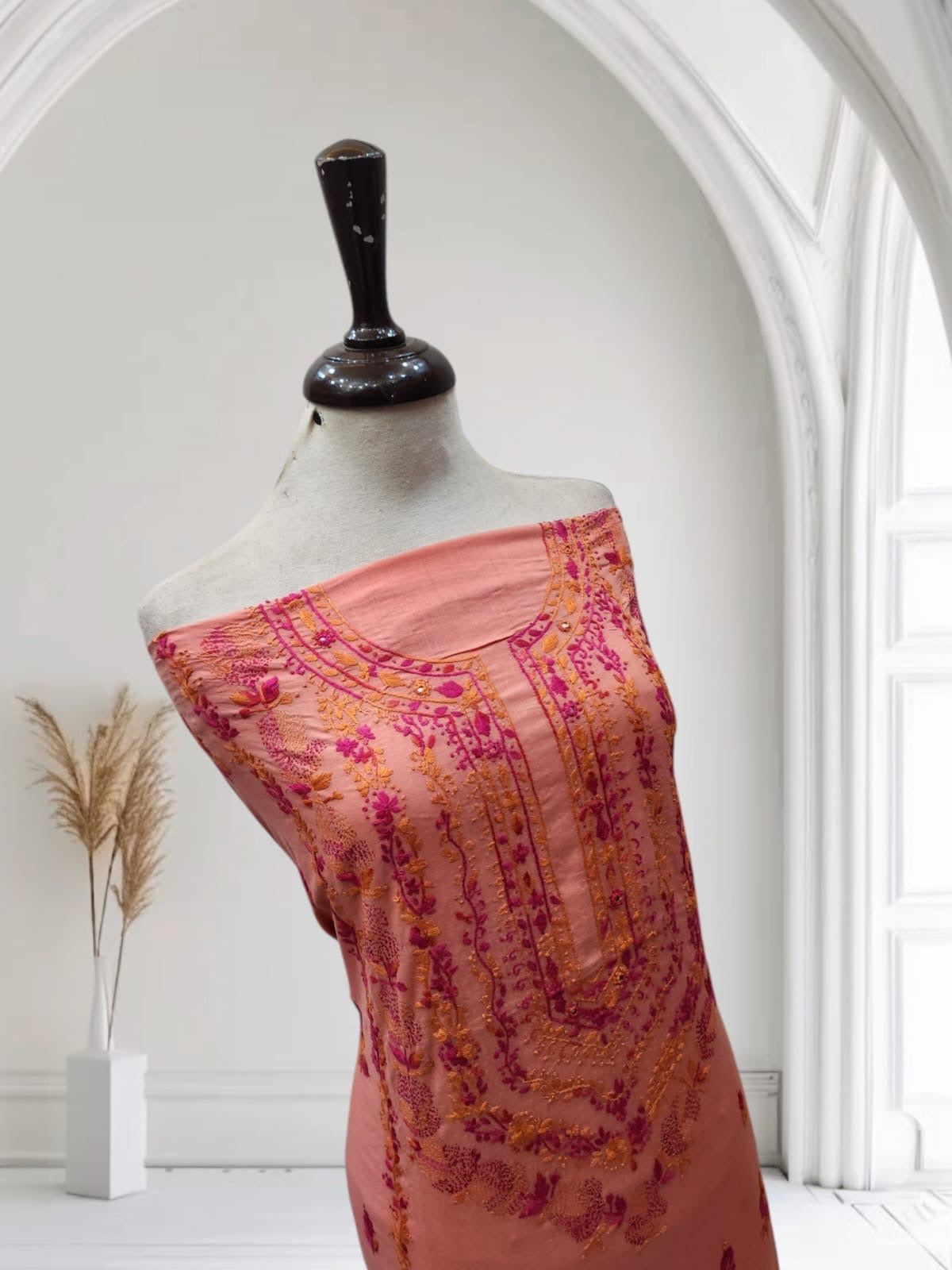 Lawn hand embroidered shirt