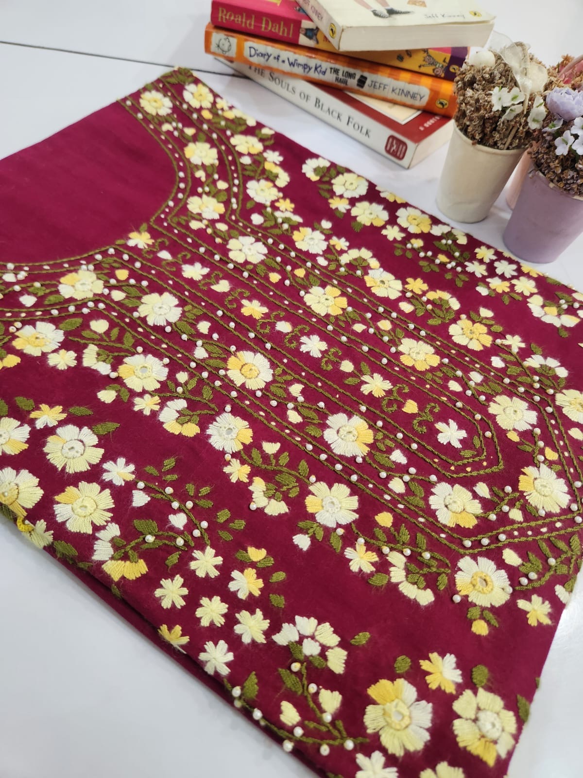 Premium Embroidered lawn handmade shirt
