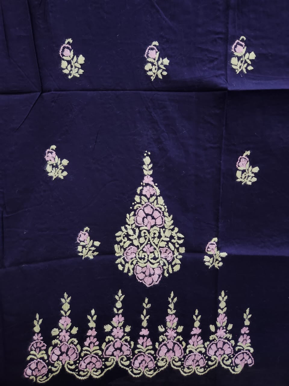 Lawn hand embroidered shirt