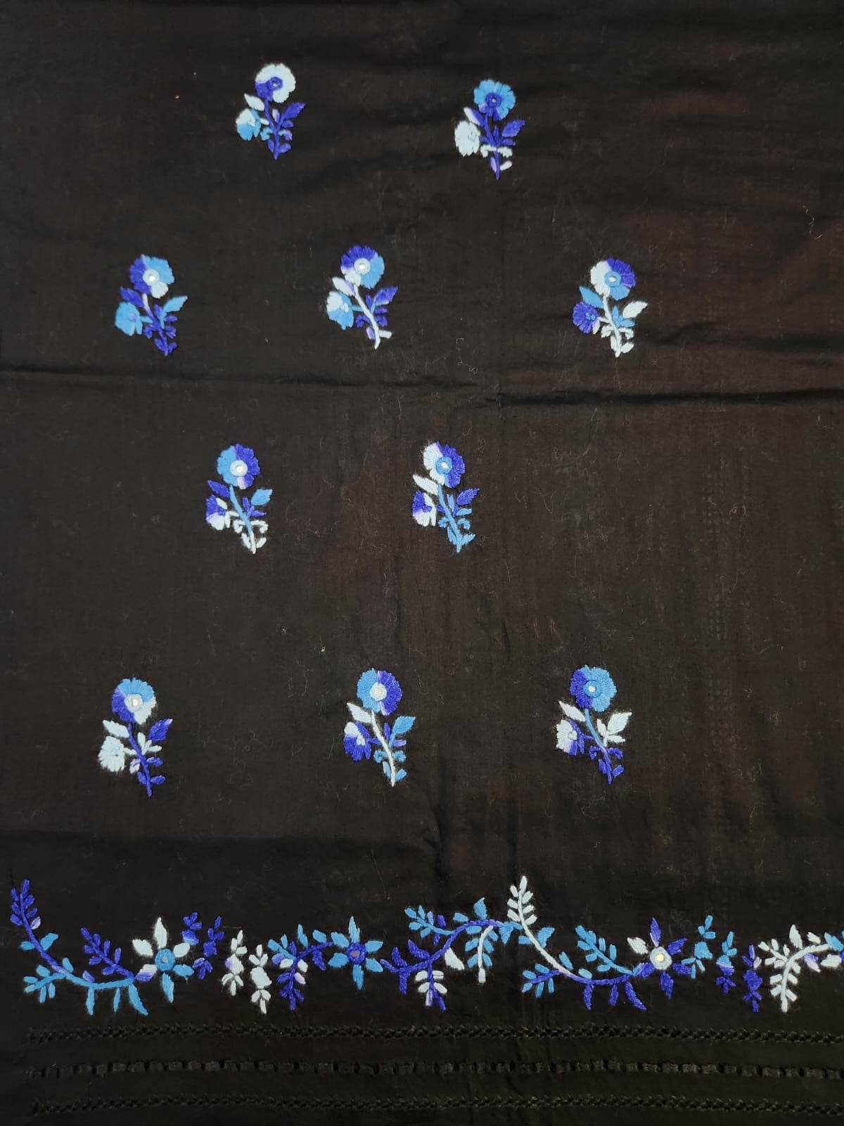 Tarkashi lawn hand embroidered shirt