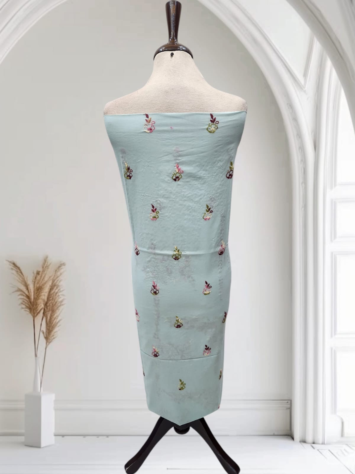 Lawn hand embroidered shirt