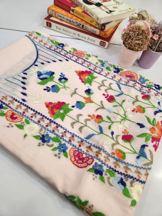 Branded lawn hand embroidered shirt