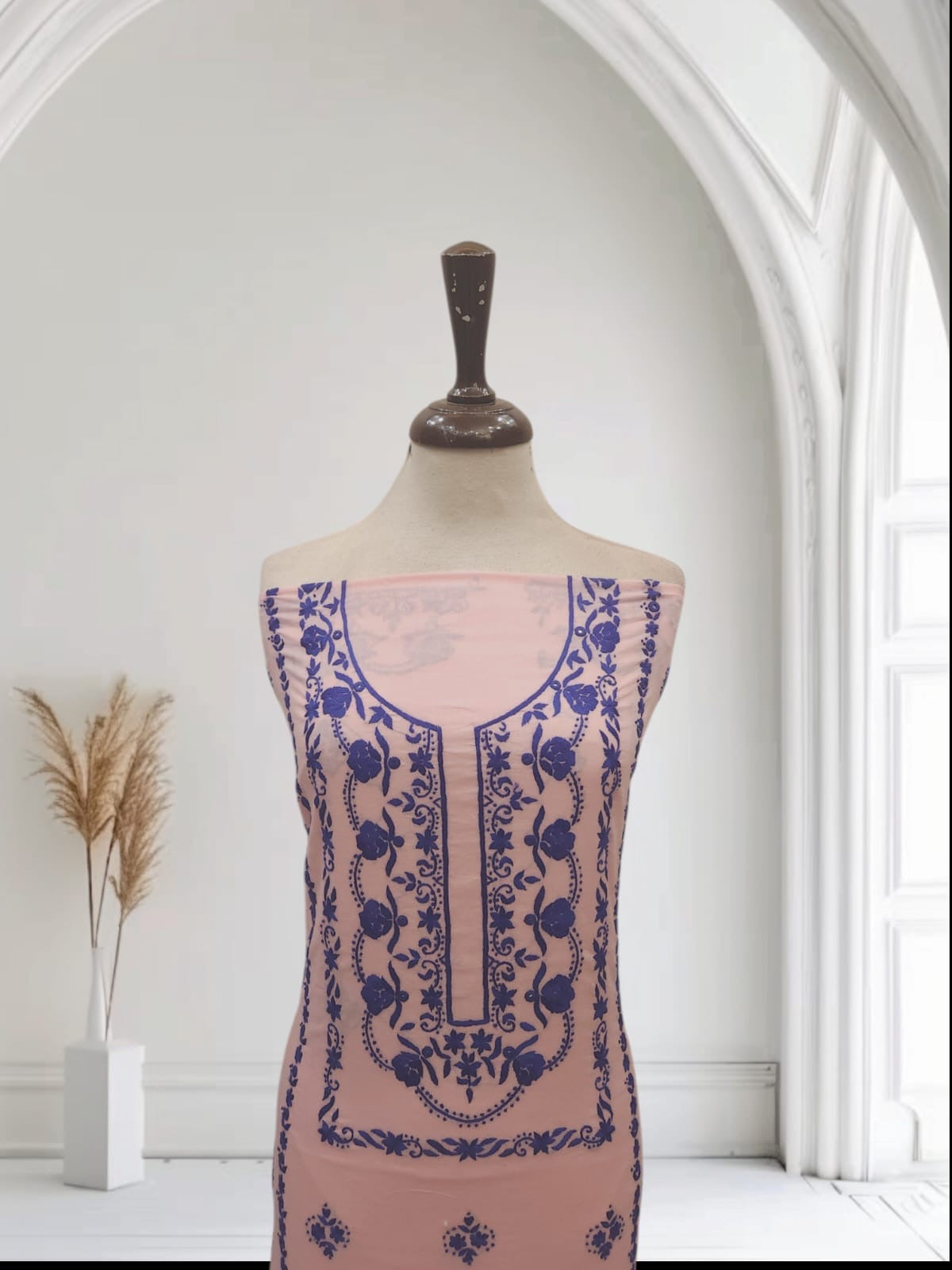 Lawn hand embroidered shirt