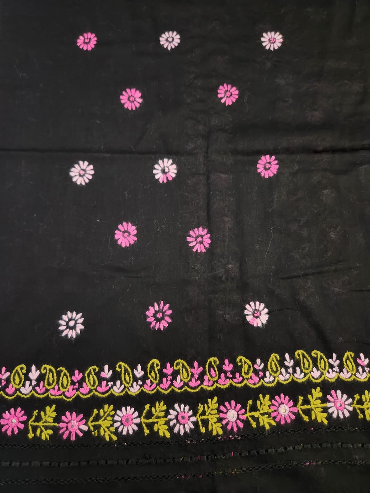 Black Tarkashi Lawn Shirt