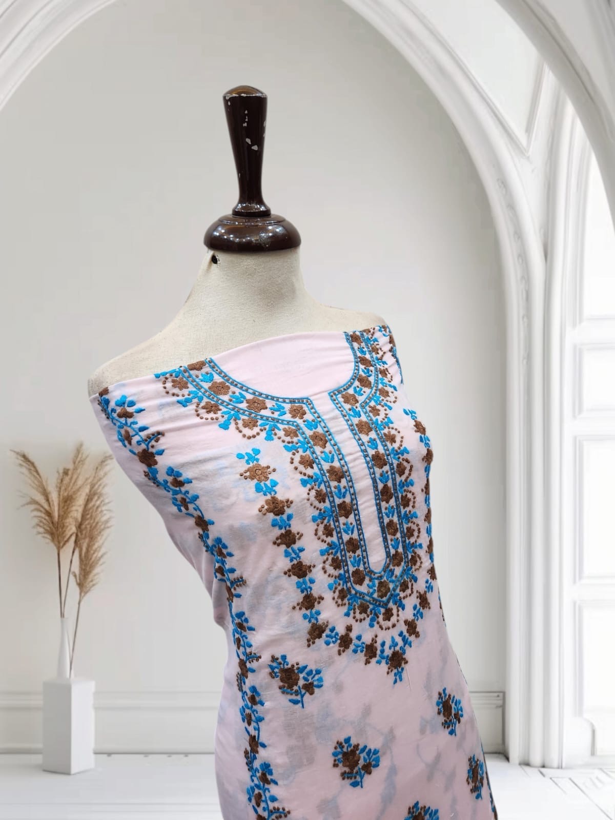Lawn hand embroidered shirt