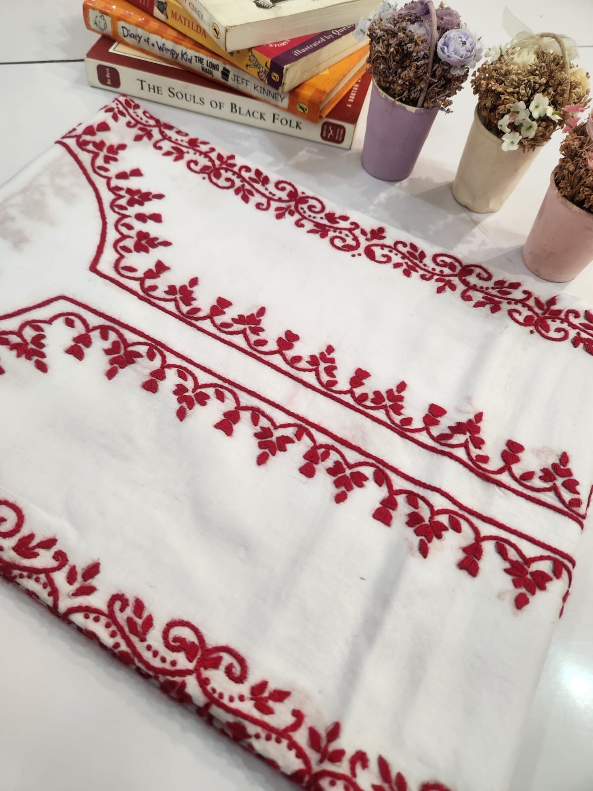 Lawn hand embroidered shirt