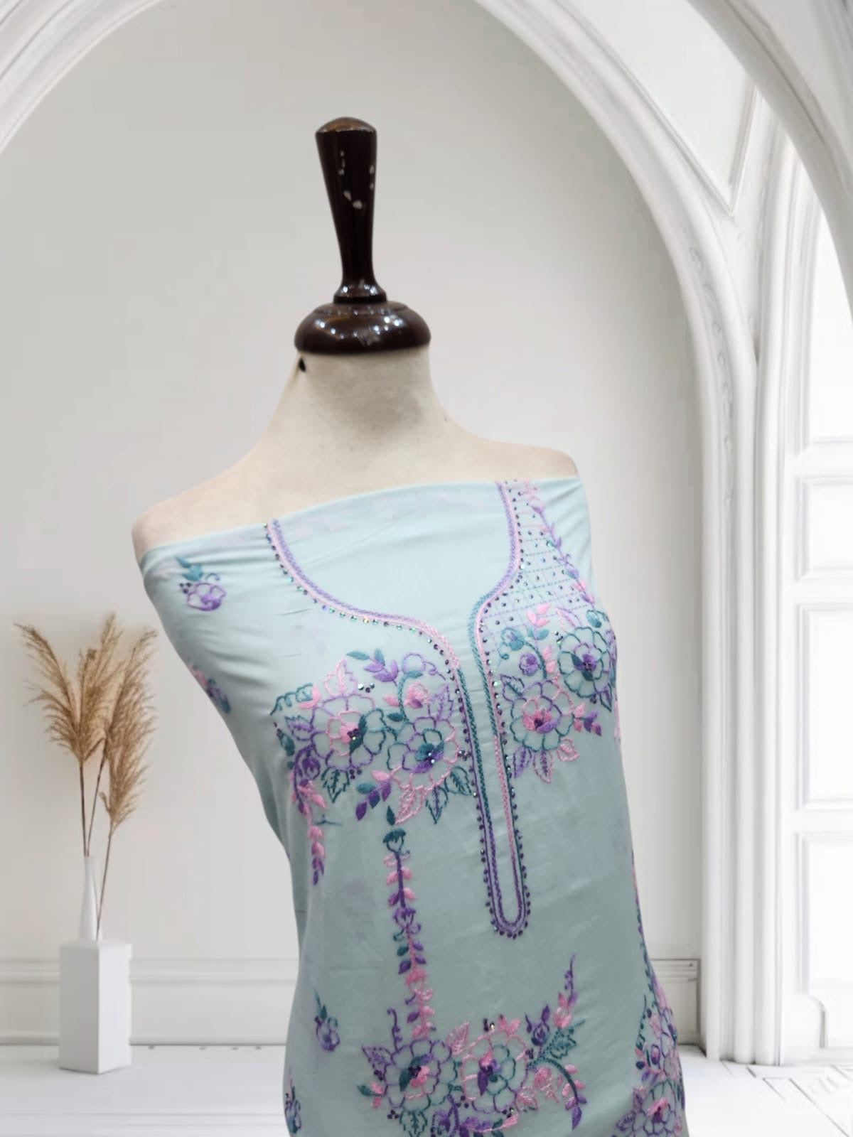Premium collection lawn hand embroidered shirt