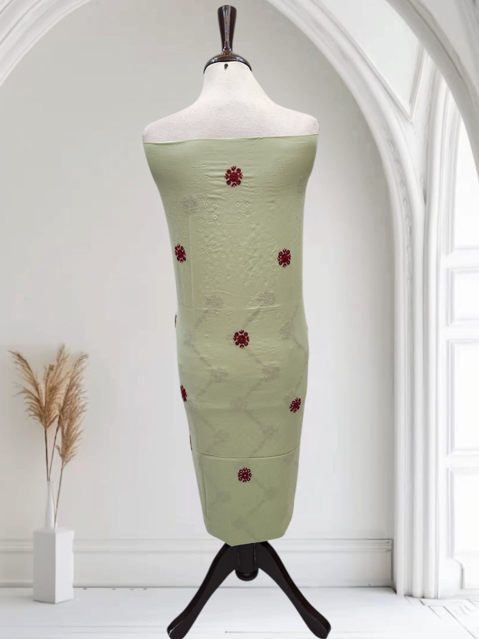 Lawn hand embroidered shirt