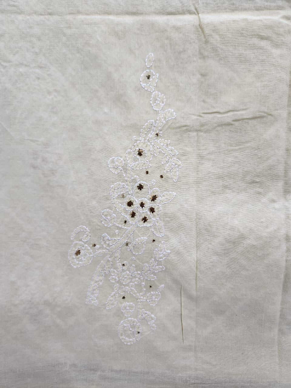 Chikankari Mukesh lawn shirt