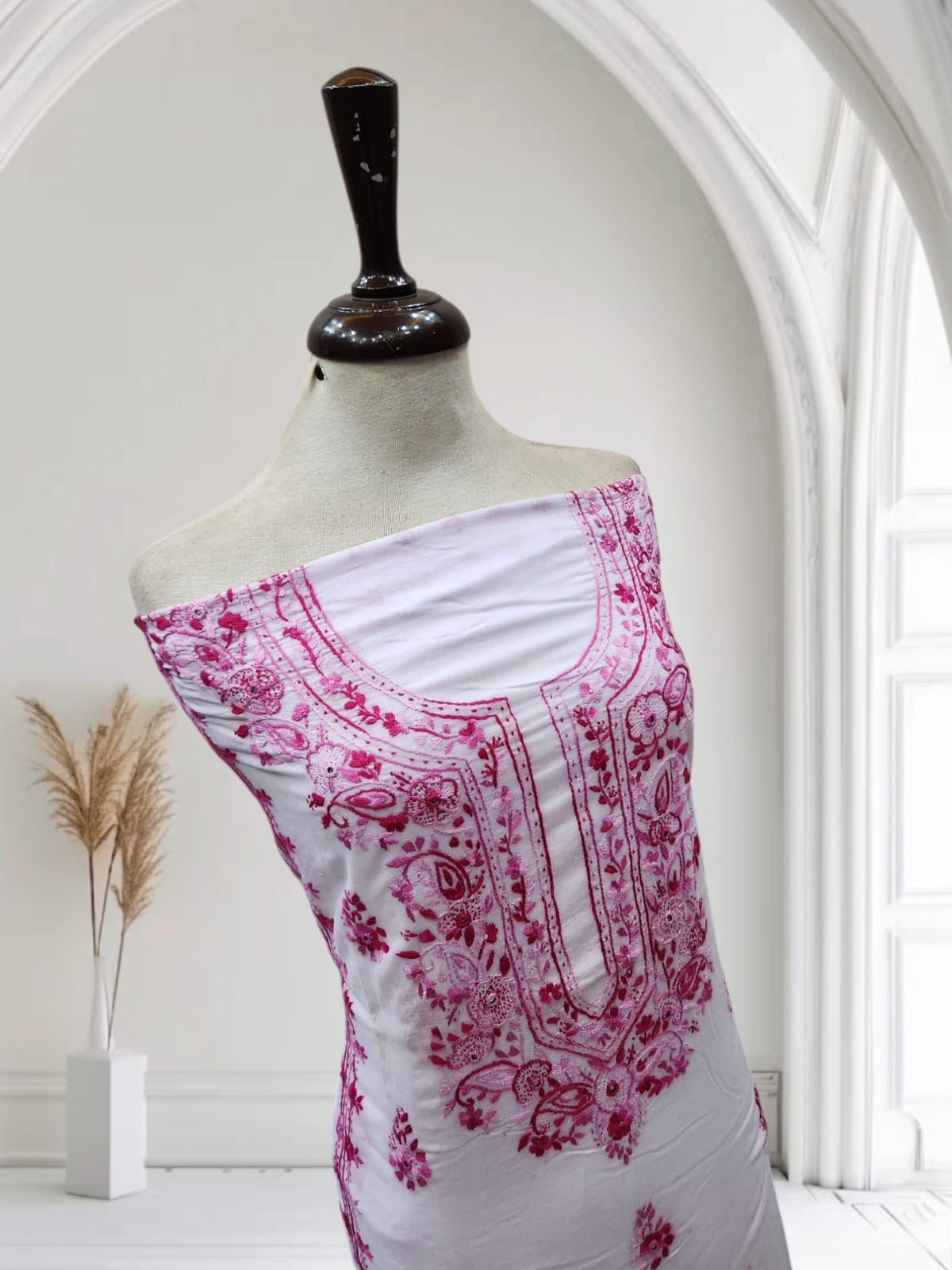 Premium design lawn hand embroidered shirt
