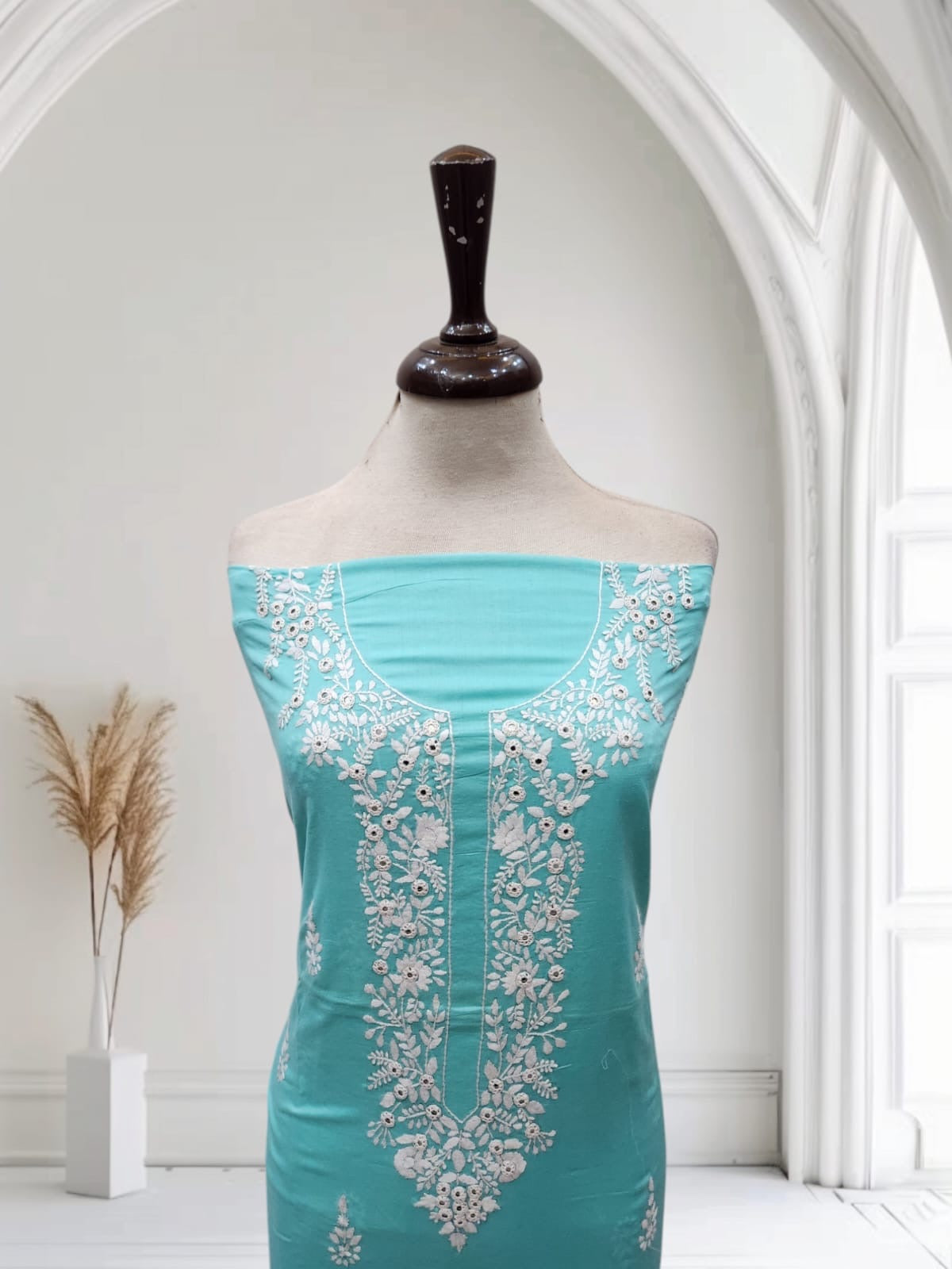 Lawn hand embroidered shirt